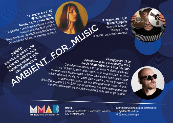 AMBIENT FOR MUSIC: contaminazioni musicali al MMAB con la prima edizione di una rassegna che propone incontri con autori e musicisti della scena musicale contemporanea